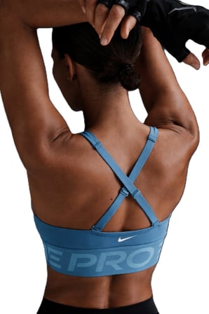 Nike Pro Indy Plunge-Support Bra Kadın Spor Bra Yeşil