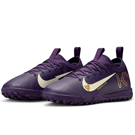Nike Mercurial Air Zoom Vapor 16 Academy  Kylian Mbappe TF Çocuk Halı Saha Ayakkabısı Mor