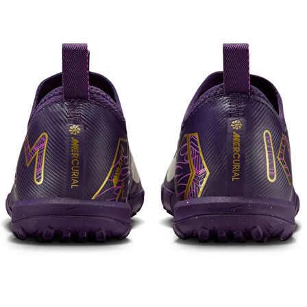 Nike Mercurial Air Zoom Vapor 16 Academy  Kylian Mbappe TF Çocuk Halı Saha Ayakkabısı Mor