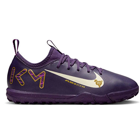 Nike Mercurial Air Zoom Vapor 16 Academy  Kylian Mbappe TF Çocuk Halı Saha Ayakkabısı Mor