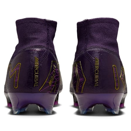 Nike Zoom Mercurial Superfly 10 Elite Kylian Mbappe FG Mens Football Shoes Profesyonel Erkek Çim Saha kramponu Mor