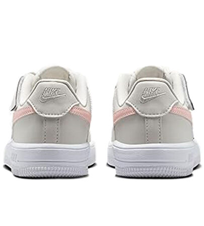 Nike Air Force 1 AF1 PS Leather Unisex Sneaker Hakiki Deri  Lastik Bağcıklı Cırtlı Çocuk Günlük Spor Ayakkabı Krem