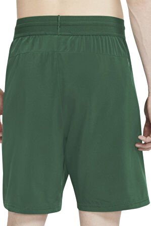 Nike Pro Dri Fit Flex Vent Max 8 inch Shorts Fermuarlı Erkek Antrenman Şortu Haki Yeşil