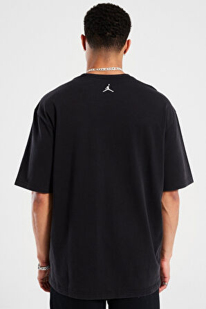 Nike Jordan Brand 85 SS Crew Erkek Grafikli Tişört Siyah