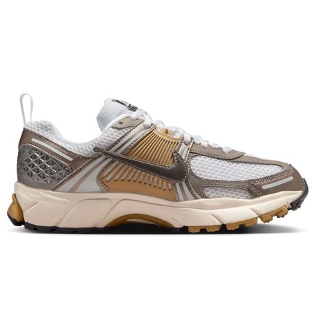 Nike Bowerman Zoom Vomero 5 Unisex Sneaker Hakiki Deri Reflektörlü Günlük Spor Ayakkabı Gri-Krem