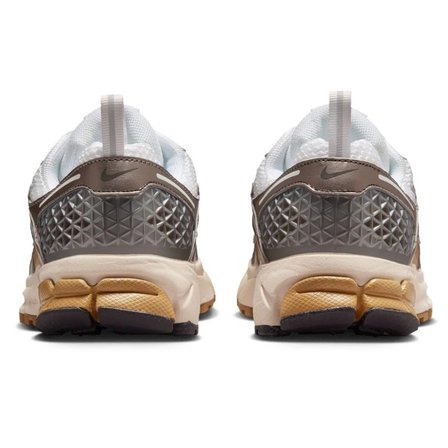 Nike Bowerman Zoom Vomero 5 Unisex Sneaker Hakiki Deri Reflektörlü Günlük Spor Ayakkabı Gri-Krem