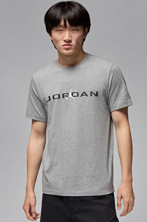 Nike Jordan Air Tee SS Crew Gray Erkek Günlük Pamuklu Tişört Gri