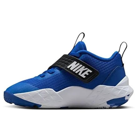 Nike Team Hustle D 12(PS) Unisex Basketball Shoes Lastik Bağcıklı Cırtlı Basketbol Ayakkabısı Mavi