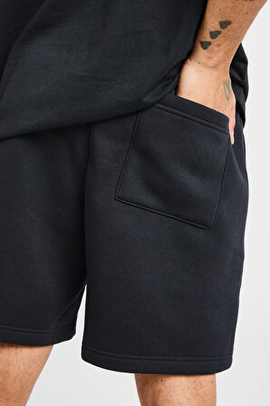 Nike Jordan Brooklyn Fleece Men's Graphic Shorts Erkek Pamuklu Şort Siyah