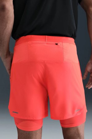 Nike Dri-FIT Stride Mens Running Short Hybrid Erkek Koşu Antreman Şort Nar Çiçeği