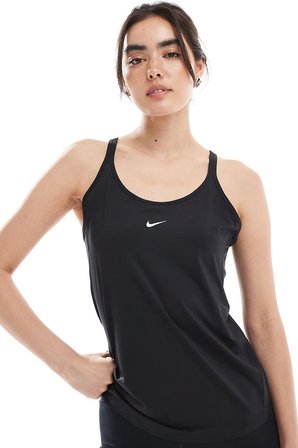 Nike One Training Dri Fit Strappy Vest Black Kadın Koşu Antrenman Atleti Siyah
