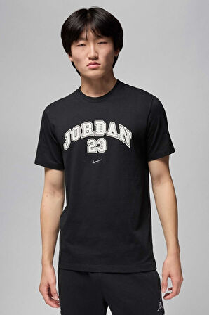 Nike Jordan MVP SS Crew Mens T-Shirt Erkek Günlük Pamuklu Tişört Siyah