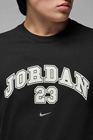 Nike Jordan MVP SS Crew Mens T-Shirt Erkek Günlük Pamuklu Tişört Siyah