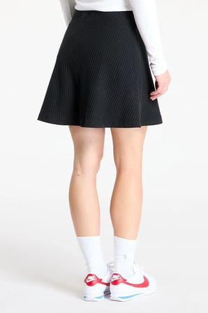 Nike Sportswear Womens Chill Knit Ribbed Mini Skirt Fitilli Kadın Mini Etek Siyah 