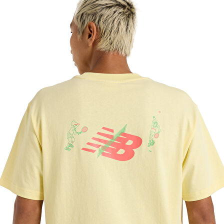 Athletics Tennis Cartoon Erkek Sarı Günlük Stil T-Shirt MT51903-PRC