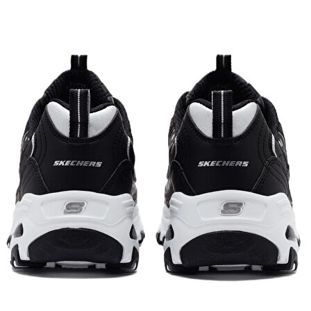 Skechers D'Lites Wildcats Memory Foam Womens Sneaker Black Hafızalı Taban Kadın Günlük Spor Ayakkabı Siyah
