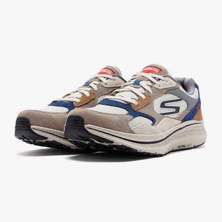 Skechers Go Run Consistent 2.0-Retro Runner Leather Mens Sneaker Hakiki Deri Günlük Spor Ayakkabı Bej