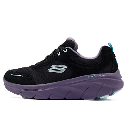 Skechers D'Lux Walker 2.0-Autumn Memory Foam Leather Womens Walking Shoes Hakiki Deri Hafızalı Taban Kadın Yürüyüş Ayakkabısı Siyah