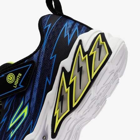 Skechers Light Storm 2.0 Bolt Brights Kids Sneaker Cırt Cırtlı Işıklı Çocuk Ayakkabısı Lacivert 