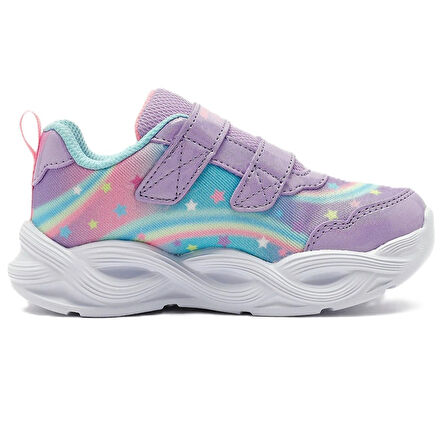 Skechers Twisty Glow Kids Sneaker Işıklı Cırtlı Çocuk Ayakkabısı Mor