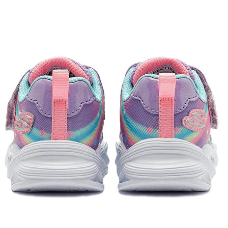 Skechers Twisty Glow Kids Sneaker Işıklı Cırtlı Çocuk Ayakkabısı Mor