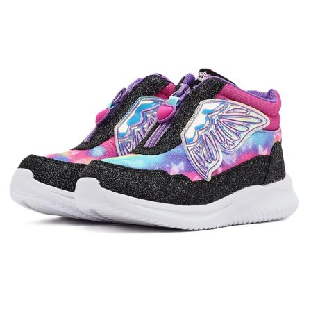Skechers Jumpsters Kids Sneaker Bilekli Fermuarlı Işıklı Günlük Çocuk Spor Ayakkabı Pembe-Siyah