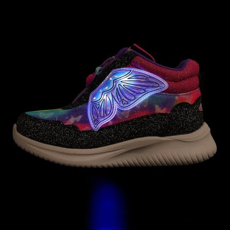 Skechers Jumpsters Kids Sneaker Bilekli Fermuarlı Işıklı Günlük Çocuk Spor Ayakkabı Pembe-Siyah