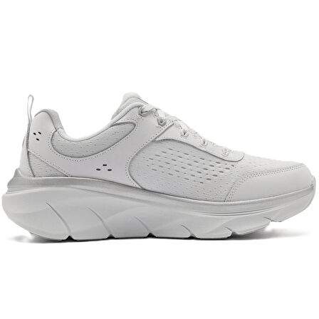 Skechers D'lux Walker 2.0-Gradient Glam Memory Foam Leather Womens Walking Shoes Hakiki Deri Hafızalı Taban Kadın Yürüyüş Ayakkabısı Beyaz