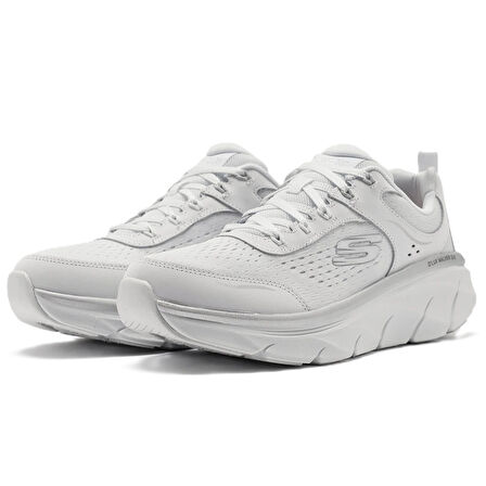 Skechers D'lux Walker 2.0-Gradient Glam Memory Foam Leather Womens Walking Shoes Hakiki Deri Hafızalı Taban Kadın Yürüyüş Ayakkabısı Beyaz
