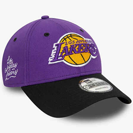 New Era Nba Side Patch 9Forty LA Lakers Unisex Şapka Mor