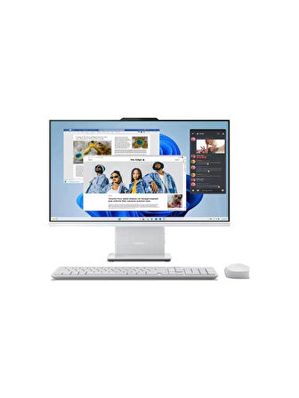 Lenovo IdeaCentre AIO 27IRH9 Intel Core i7-13620H 16GB 512GB SSD Intel UHD Graphics 27 FHD IPS W11H F0HM004FTR Kablosuz Klavye+Mouse Beyaz All in One Bilgisayar