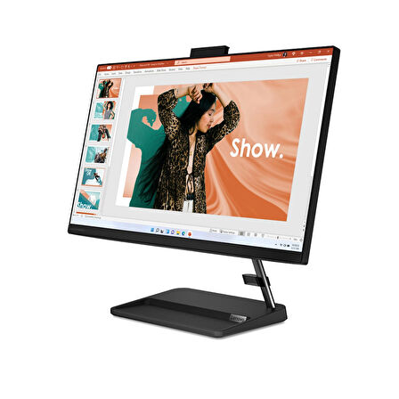 Lenovo IdeaCentre AIO 3 24IAP7 Intel Core i5-12450H 8GB 1TB SSD Intel UHD Graphics 23.8 FHD IPS FreeDos F0GH01GCTR Klavye+Mouse Siyah All in One Bilgisayar