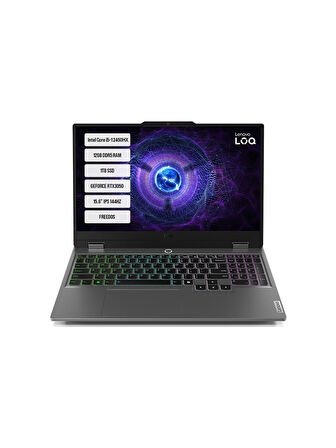 Lenovo LOQ 15IAX9 Intel Core i5 12450HX 12GB RAM 1TB SSD RTX3050 Freedos 15.6” FHD 144Hz 83GS00Q8TR