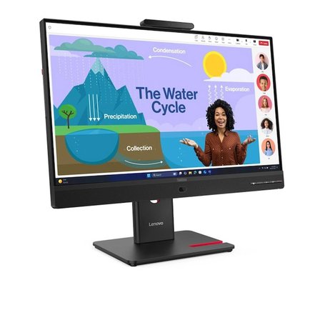 Lenovo ThinkVision T24D-4v 64B7UAR1TK 24 inç Voip, Kamera 5Mp, Speakar 5Wx2, 120Hz, 4ms, FHD IPS Monitor 