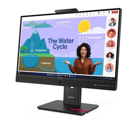 Lenovo ThinkVision T24D-4v 64B7UAR1TK 24 inç Voip, Kamera 5Mp, Speakar 5Wx2, 120Hz, 4ms, FHD IPS Monitor 