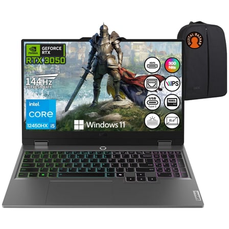 Loq İ5-12450HX RTX3050 16GB Ram 512GB SSD 15.6" Fhd IPS 144Hz W11 Taşınabilir Bilgisayar