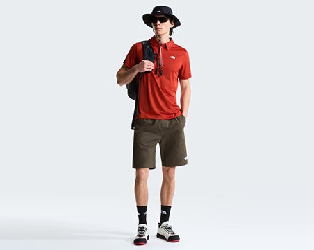The North Face M Tanken Polo Erkek Günlük Polo Tişört NF0A2WAZG6I1Kırmızı