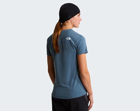 The North Face W LIGHTNING ALPINE S/S Kadın Outdoor Tişörtü NF0A8BT50U31 Gri