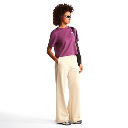 Evolution Simple Dome Cropped Relaxed Kadın Mor Outdoor T-Shirt NF0A8FDHG4Y1