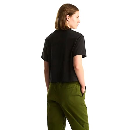 Evolution Simple Dome Cropped Relaxed Kadın Siyah Outdoor T-Shirt NF0A8FDHJK31