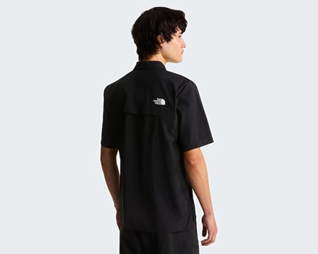 The North Face M Packable Short Sleeve Shirt Erkek Outdoor Kısa Kollu Gömlek NF0A8FTQJK31 Siyah