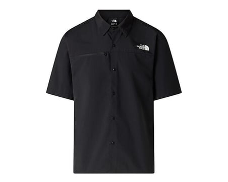 The North Face M Packable Short Sleeve Shirt Erkek Outdoor Kısa Kollu Gömlek NF0A8FTQJK31 Siyah