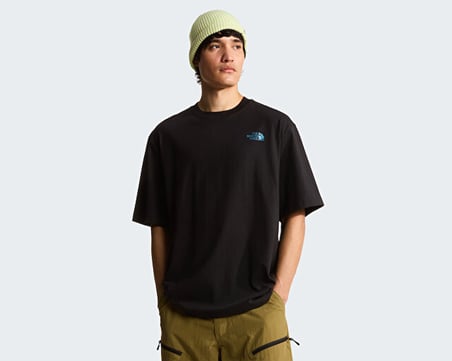 The North Face M Liquid Box Nse Oversize Erkek Outdoor Tişörtü NF0A8G9WJK31 Siyah