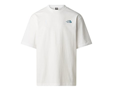 The North Face M LIQUID BOX NSE OVERSIZE SHORT SLEEVE T Erkek Outdoor Tişörtü NF0A8G9WFN41 Beyaz
