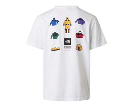 The North Face M icon Celebration Regular Erkek Outdoor Tişörtü NF0A8GASFN41 Beyaz