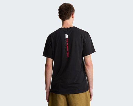 The North Face M Vertical Regular Erkek Outdoor Tişörtü NF0A8GV1JK31 Siyah