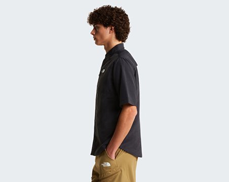 The North Face M Sequoia Short Sleeve Shirt Erkek Outdoor Kısa Kollu Gömlek NF0A8FU6JK31 Siyah