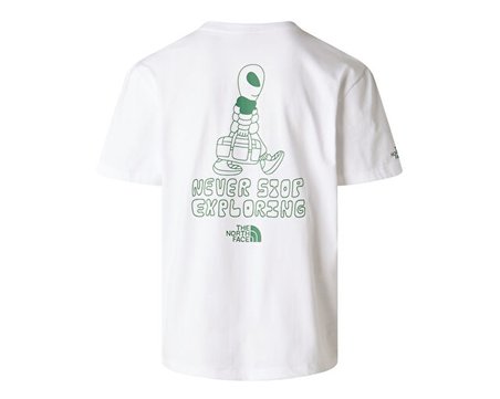 The North Face M ALIEN  RELAXED SHORT SLEEVE TEE-GRAPHI Erkek Outdoor Tişörtü NF0A8G9GFN41 Beyaz