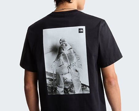 The North Face M EXPEDITION PHOTO RELAXED SHORT SLEEVE Erkek Outdoor Tişörtü NF0A8G9KJK31 Siyah