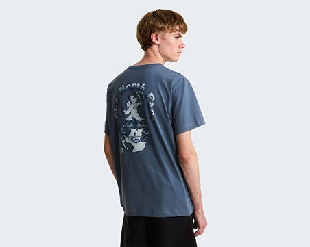 The North Face M RETRO EARTH RELAXED SHORT SLEEVE TEE-G Erkek Outdoor Tişörtü NF0A8G9P0U31 Gri